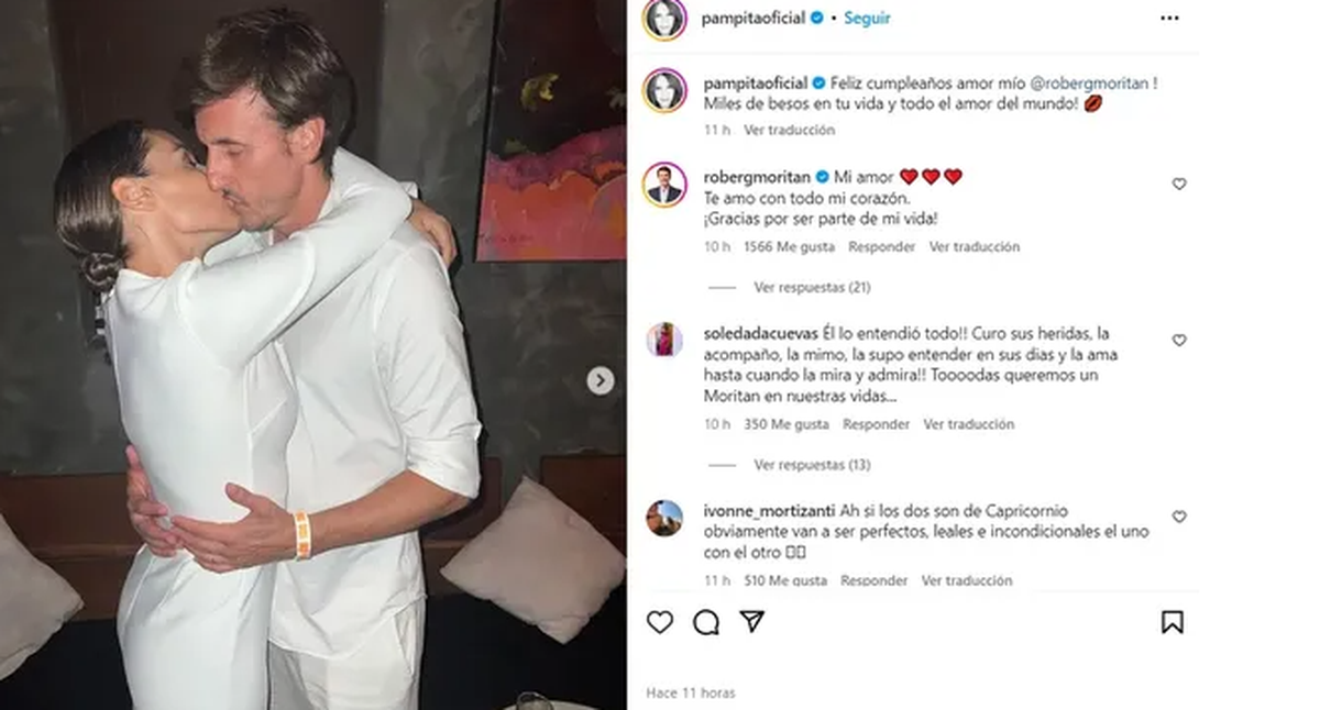 Pampita le dedicó una publicación a García Moritán por su cumpleaños. Pampita le dedicó una publicación a García Moritán por su cumpleaños.