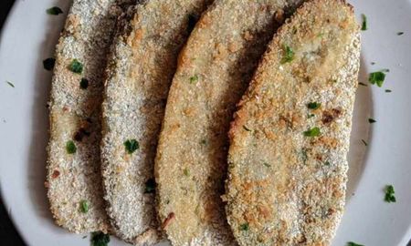 Deliciosas milanesas de berenjenas. Deliciosas milanesas de berenjenas.