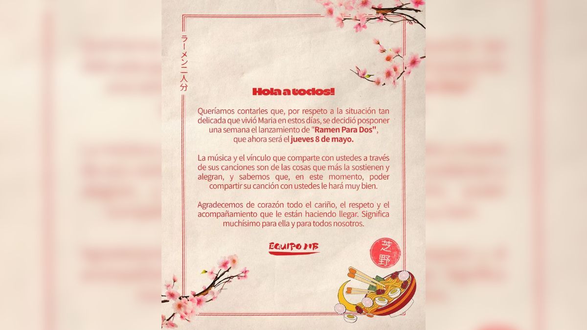 El comunicado de María Becerra tras sus problemas de salud. El comunicado de María Becerra tras sus problemas de salud.