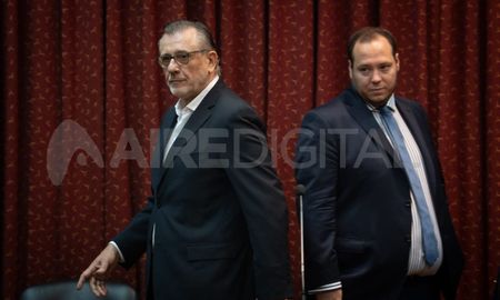 Lerche junto a Rossini tras el veredicto del tribunal. Lerche junto a Rossini tras el veredicto del tribunal.