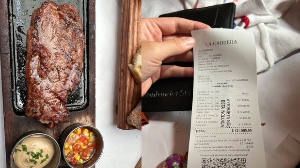 La cuenta de una cena en La Cabrera, en Palermo, se viralizó por el monto final y reavivó el debate sobre los precios en las parrillas porteñas.