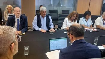 El titular de UDA, Sergio Romero, participó de la reunión paritaria con el Gobierno nacional.