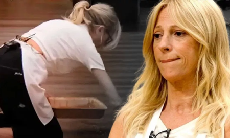 MasterChef Celebrity 2: Claudia Fontán recogió otra vez comida del piso MasterChef Celebrity 2: Claudia Fontán recogió otra vez comida del piso
