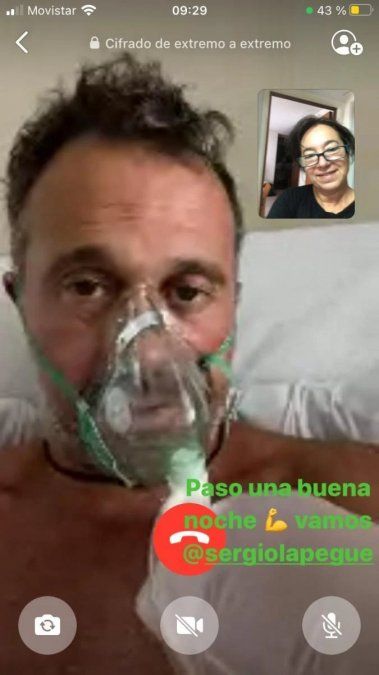 Sergio Lapegüe se encuentra mejor de salud