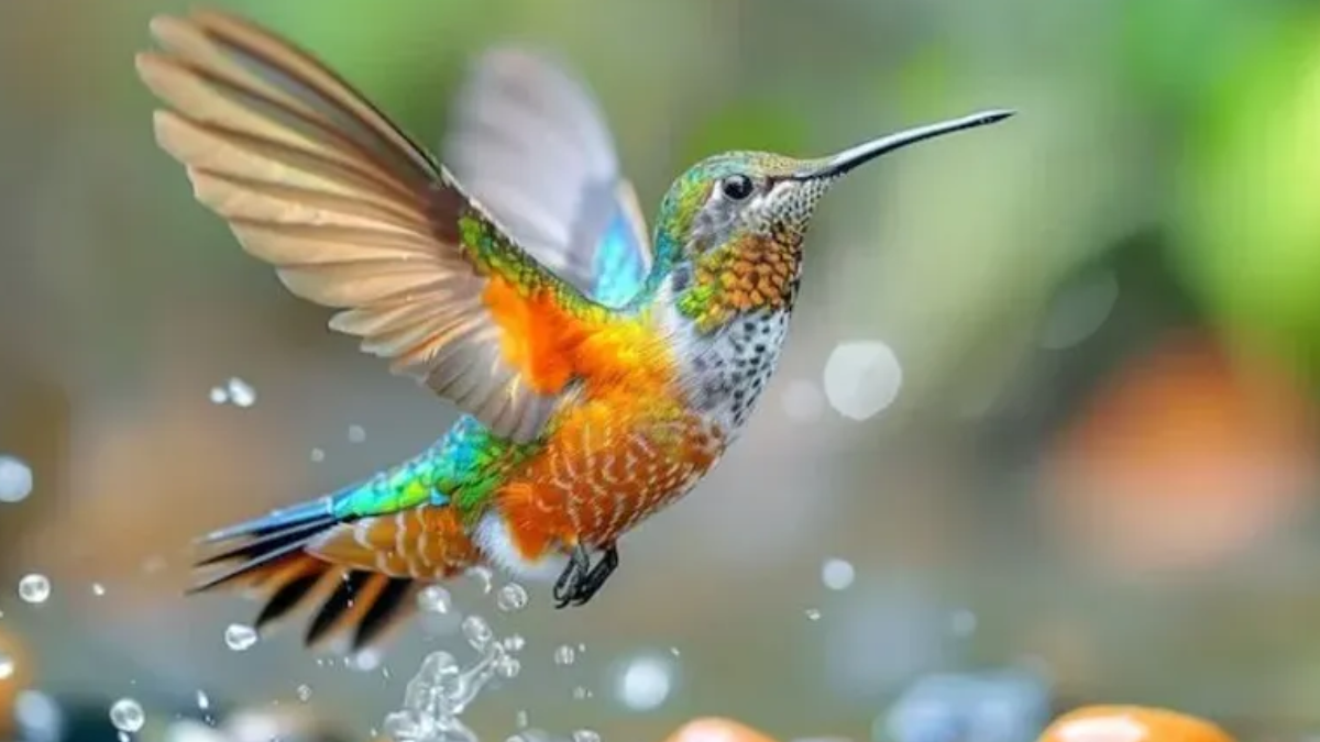 El colibrí es una de las aves más hermosas que habita América.