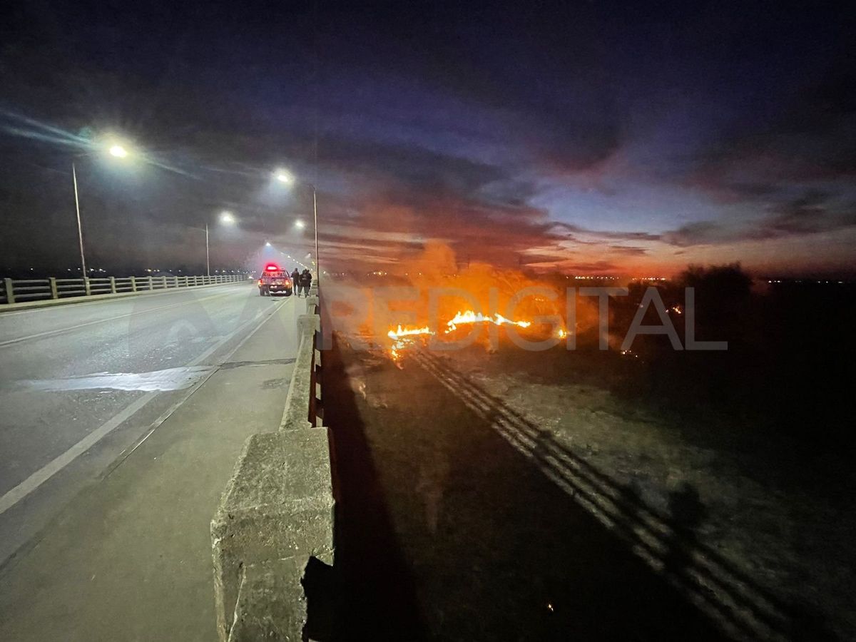 Incendio en el Puente Carretero Incendio en el Puente Carretero