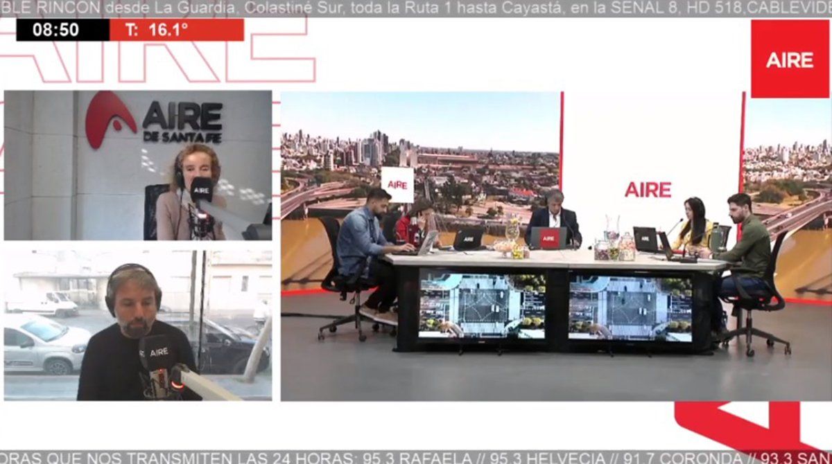 AIRE trabaja enlazando la transmisión televisiva con la radio.