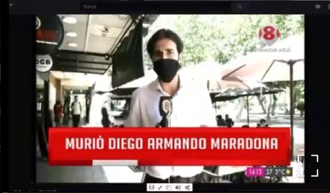 El notero que no encontró a ningún fan de Maradona en todo un bar: mirá el increíble video
