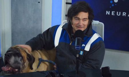 Javier Milei llevó a uno de sus perros a Neura. Javier Milei llevó a uno de sus perros a Neura.