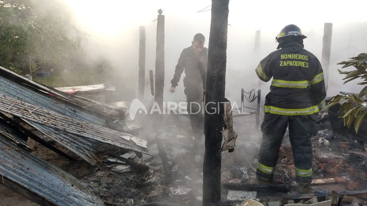 En el día de su cumpleaños, perdió todo lo que tenía por un incendio en Alto Verde