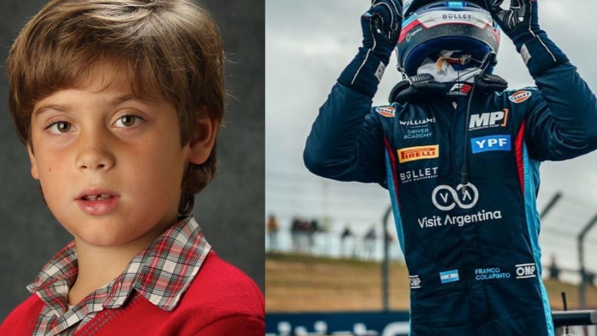 Franco Colapinto de niño. Franco Colapinto de niño.