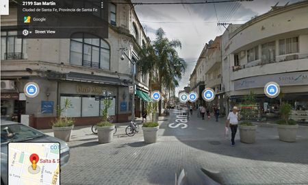San Martín y Salta, peatonal santafesina. El lugar elegido para el festejo San Martín y Salta, peatonal santafesina. El lugar elegido para el festejo