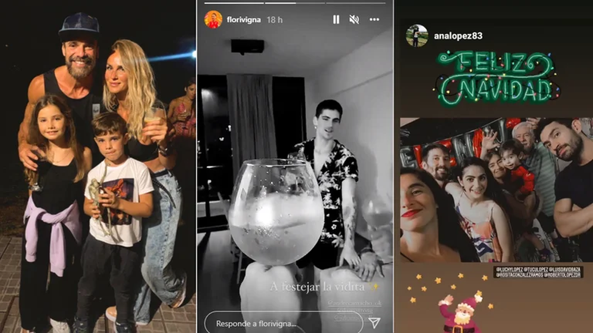 Siete meses después de su separación, Sabrina Rojas y Luciano Castro pasan navidad juntos. 