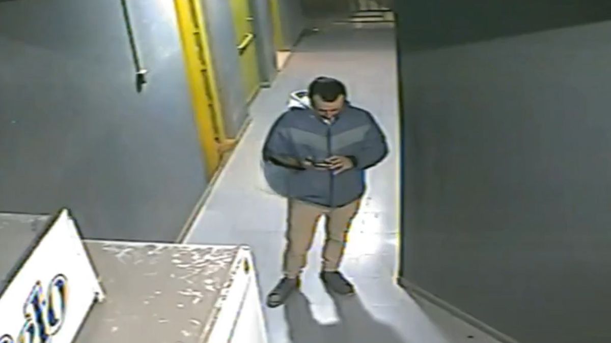 La última imagen que captaron las cámaras de seguridad de Damián Strada con vida