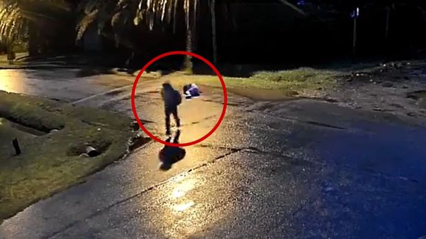 En un violento asalto captado por cámaras de seguridad, una joven fue brutalmente atacada en su camino a la facultad en Berazategui