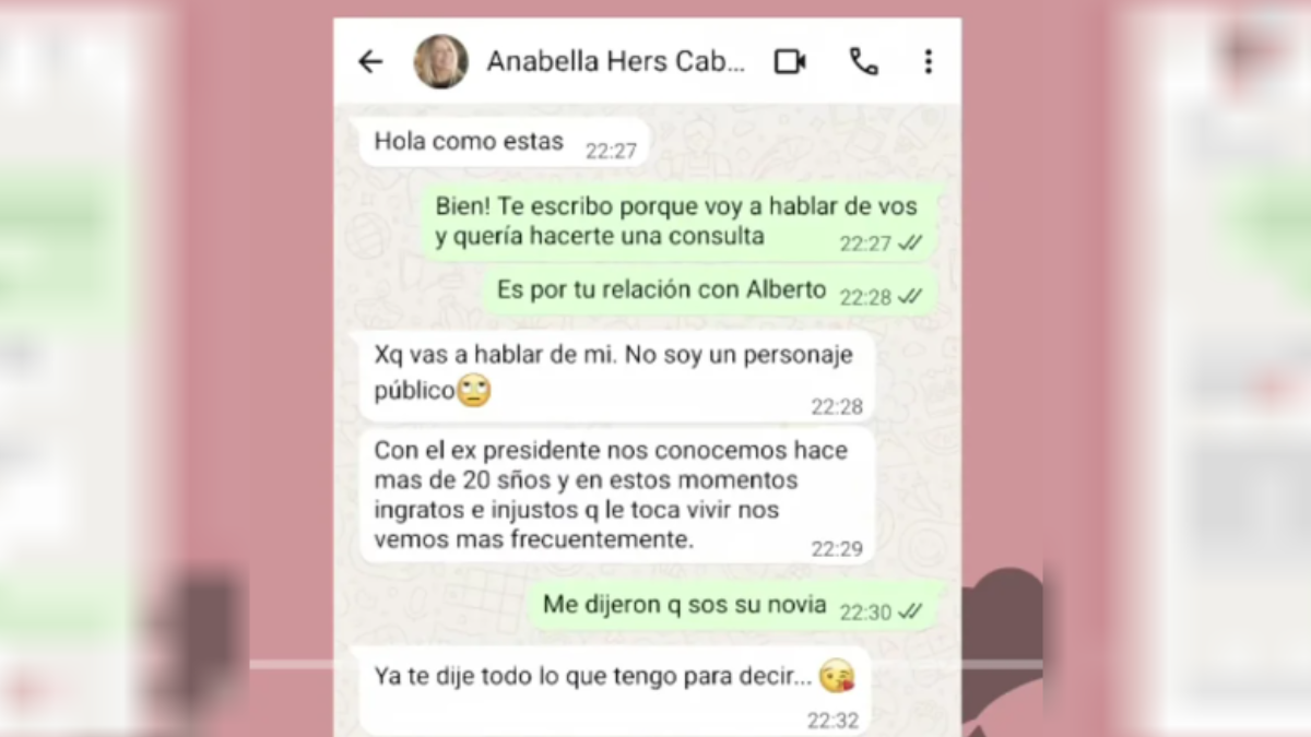 La respuesta de la nueva novia de Alberto Fernández. La respuesta de la nueva novia de Alberto Fernández.