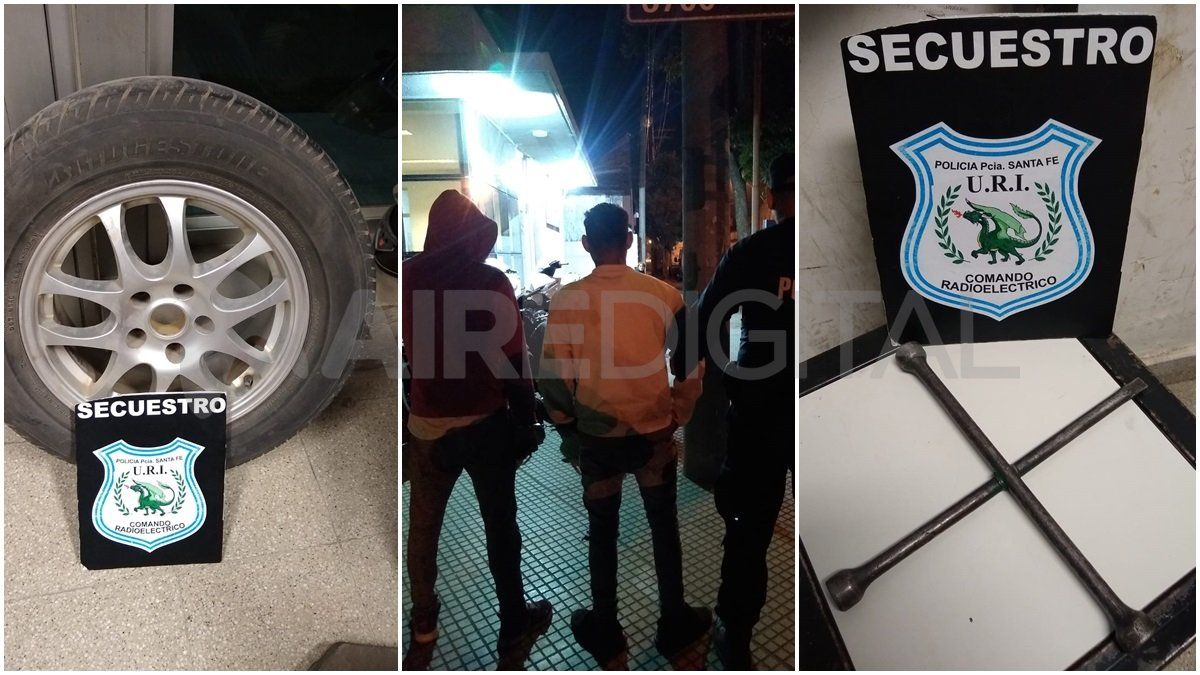 El hecho ocurrió este lunes por la noche en la intersección de Crespo y Berutti. Los ladrones quedaron detenidos.