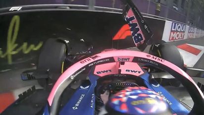 Tras un fuerte choque, Franco Colapinto quedó 16° en la clasificación del GP de Azerbaiyán