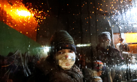 El gobierno de Ucrania, en medio del conflicto con Rusia y ahora en tensión con fuerzas separatistas del Este. El gobierno de Ucrania, en medio del conflicto con Rusia y ahora en tensión con fuerzas separatistas del Este.