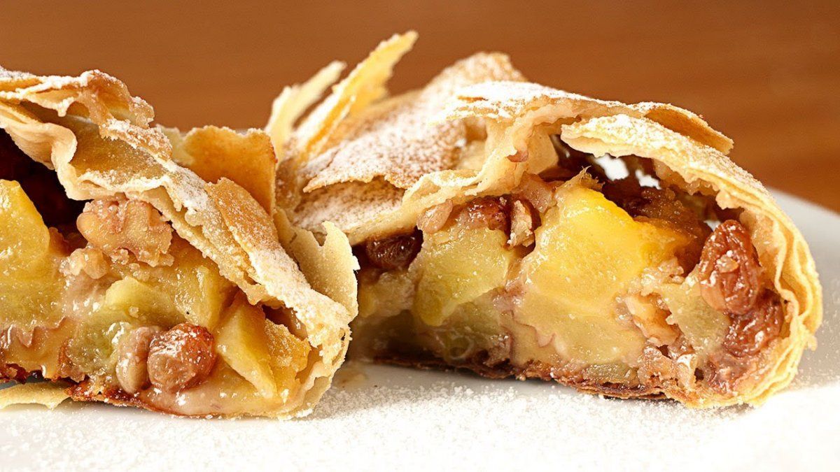 Strudel de manzana.