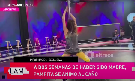 A dos semanas de ser mamá, Pampita se animó al baile del caño A dos semanas de ser mamá, Pampita se animó al baile del caño