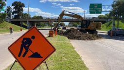 Las autoridades solicitaron circular con precaución en la zona de obras y respetar la señalización dispuesta para ordenar el tránsito.