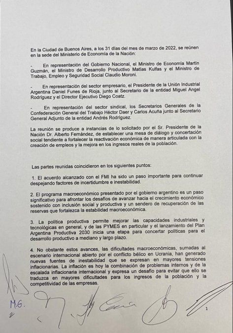 Los participantes se comprometieron a armar una mesa de diálogo y volver a reunirse el 5 de abril.