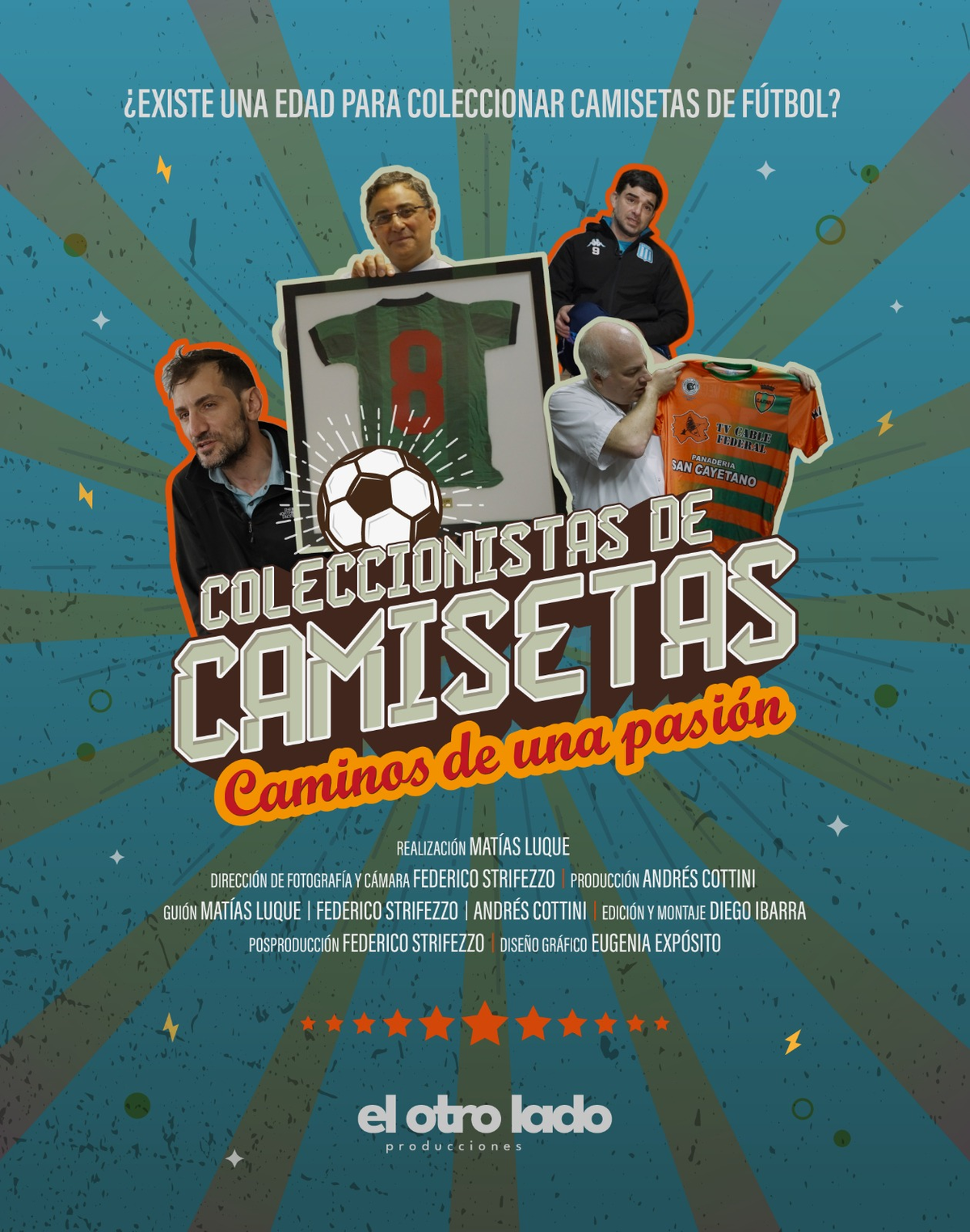 El documental de fútbol que vuelve loco a los hinchas: "Coleccionistas de camisetas, Caminos de una pasión". El documental de fútbol que vuelve loco a los hinchas: "Coleccionistas de camisetas, Caminos de una pasión".