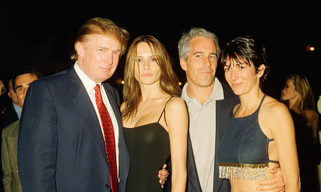 Jeffrey Epstein y su esposa, junto a Donald Trump Jeffrey Epstein y su esposa, junto a Donald Trump
