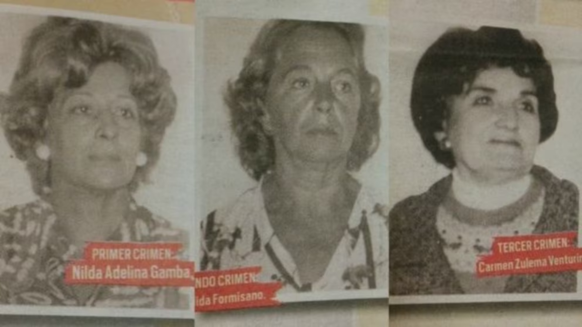Carmen Zulema del Giorgio, Nilda Gamba y Lelia Formisano, las tres víctimas confirmadas de Yiya Murano. 