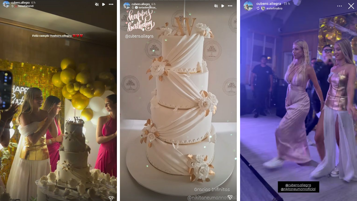 Así fue el lujoso cumpleaños de Allegra Cubero.