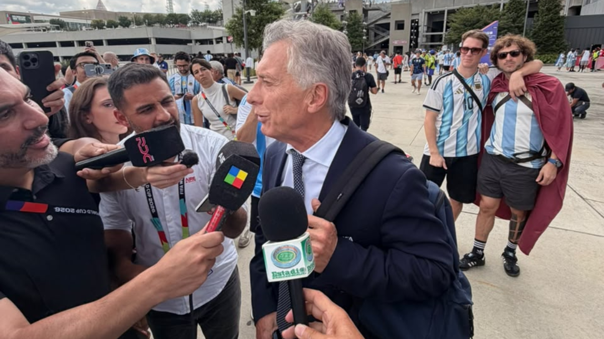 Mauricio Macri habló en la previa de Argentina - Inglaterra.