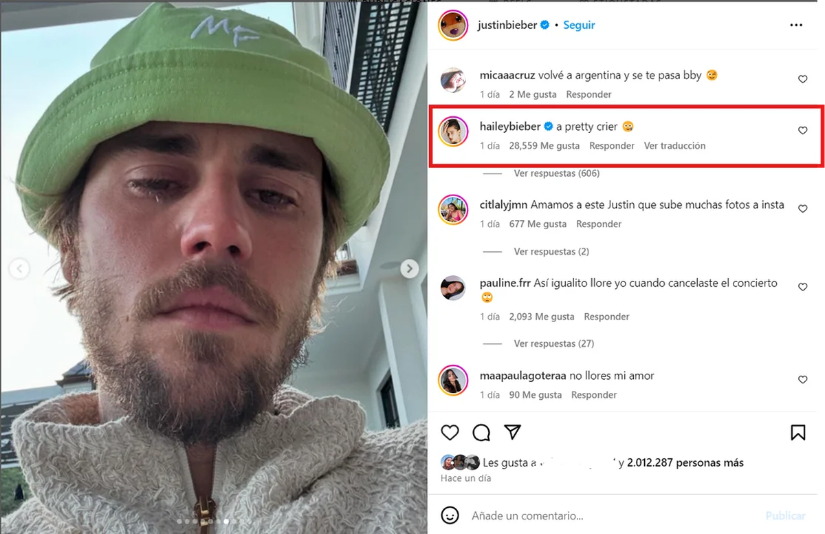 Justin Bieber en Instagram. Justin Bieber en Instagram.