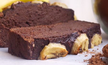 Budín de banana y chocolate. Budín de banana y chocolate.