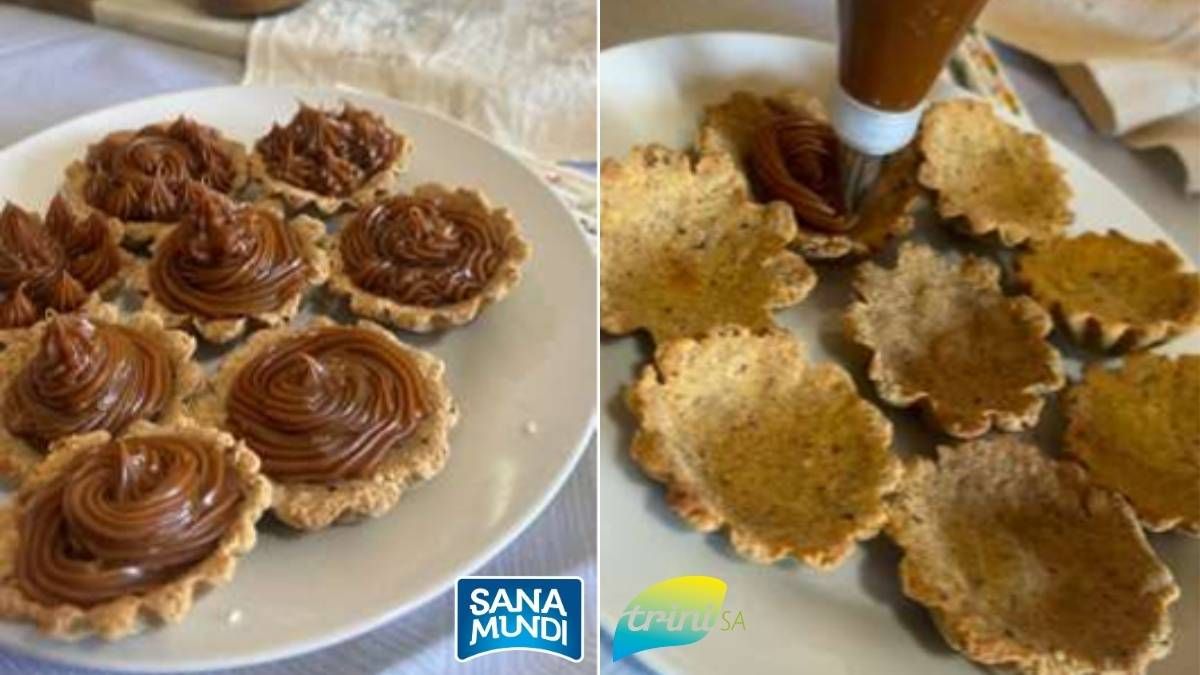 Tarteletas con dulce de leche sin TACC ideales para hacer en casa y compartir. Tarteletas con dulce de leche sin TACC ideales para hacer en casa y compartir.