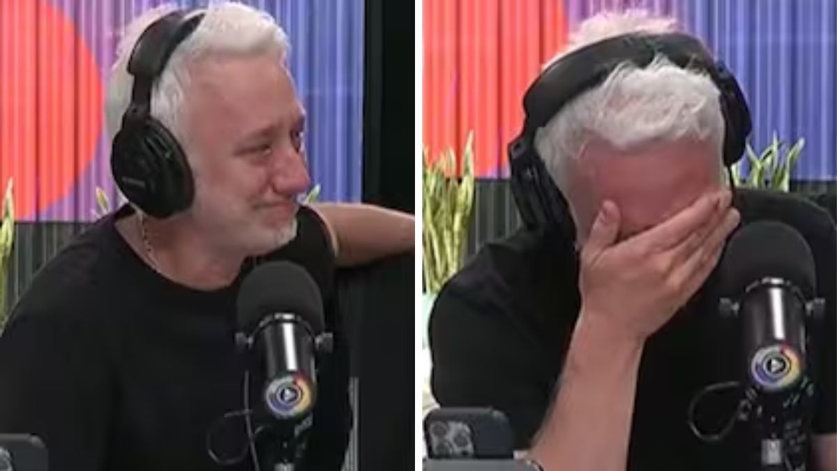 Andy Kusnetzoff rompió en llanto en su programa.