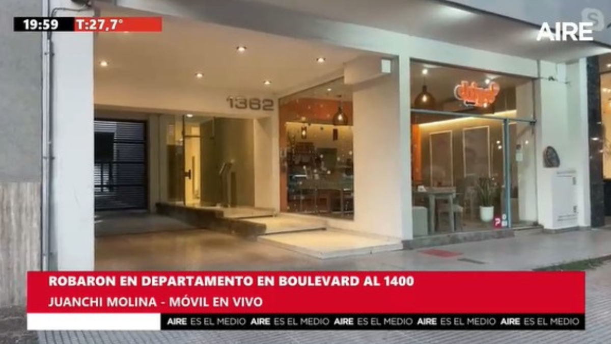 Se fue de vacaciones y le desvalijaron el departamento en pleno Bulevar Gálvez