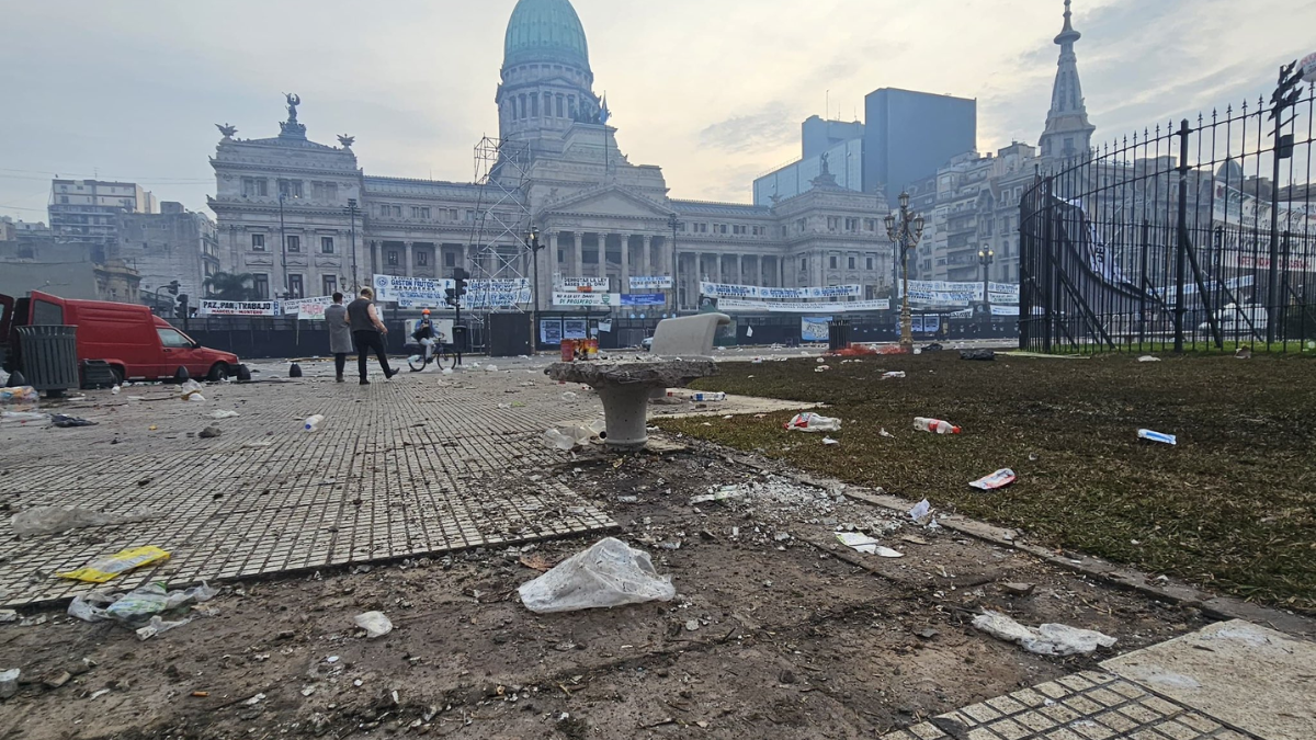 Jorge Macri aseguró que costará millones arreglar la zona del Congreso.
