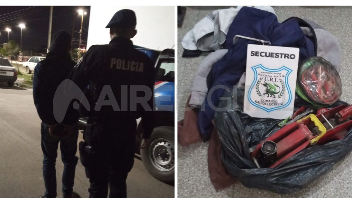 Un ladrón detenido tras violentar un auto y robar