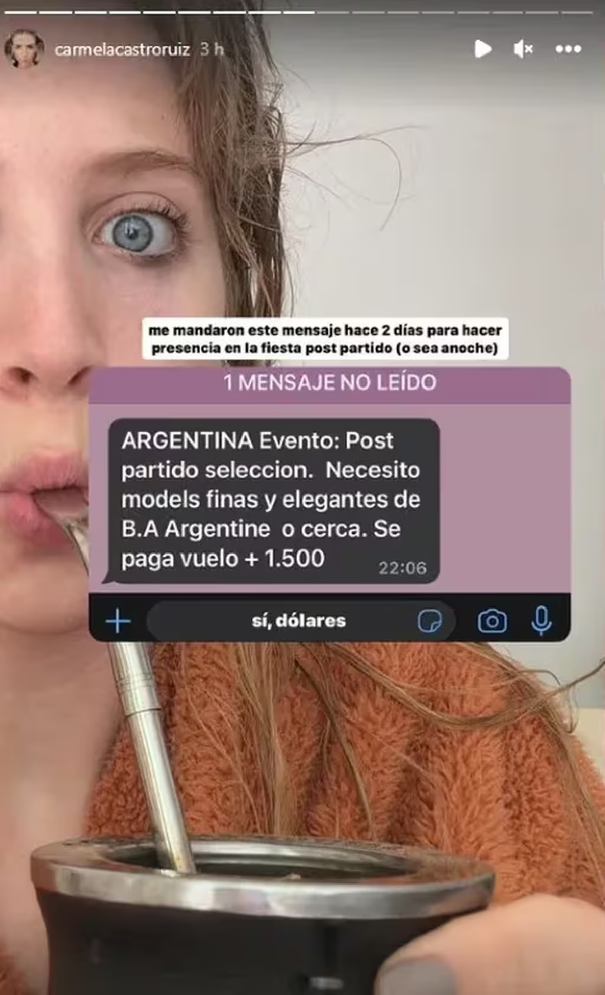 Carmela Castro Ruiz vía Instagram. Carmela Castro Ruiz vía Instagram.
