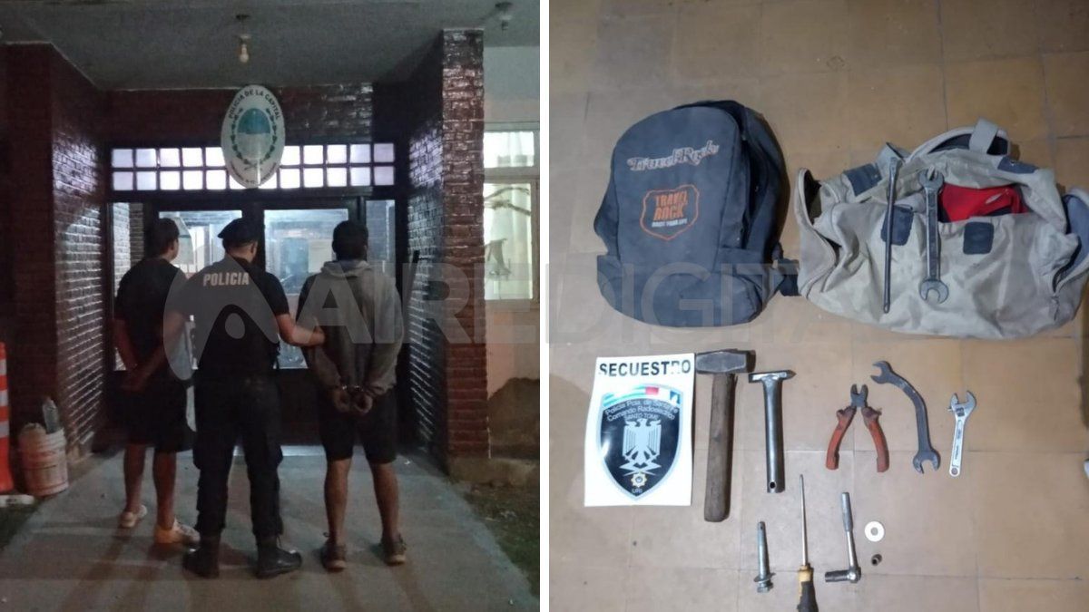 Santo Tomé: detuvieron a dos jóvenes con herramientas robadas .