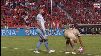 ¿Qué hiciste Paolo?: el insólito penal de Goltz en el partido con Independiente