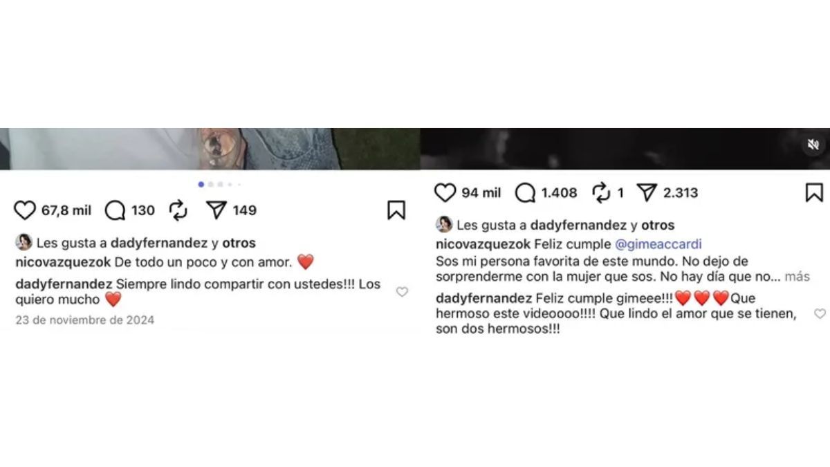 Dai Fernández le dedicó un mensaje especial a Gimena Accardi. Dai Fernández le dedicó un mensaje especial a Gimena Accardi. 