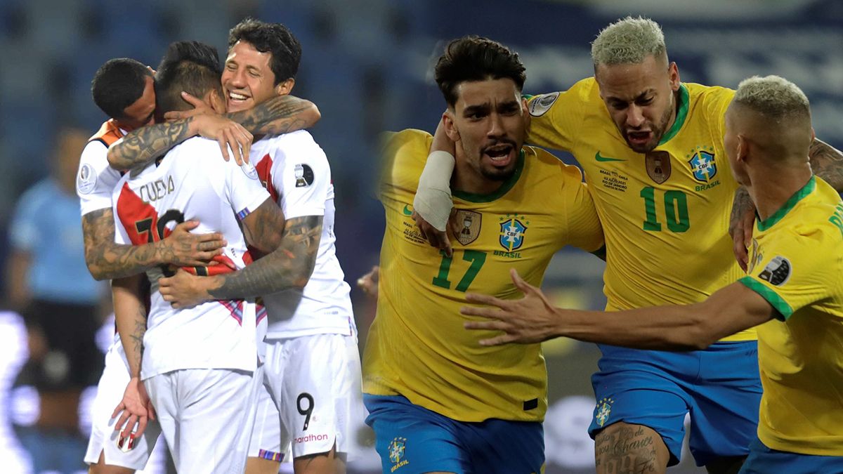 Brasil y Perú juegan este lunes para intentar llegar a la final de la Copa América 2021.