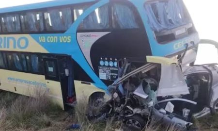 Así quedó el automóvil en el que iba a bordo la víctima fatal. Así quedó el automóvil en el que iba a bordo la víctima fatal.