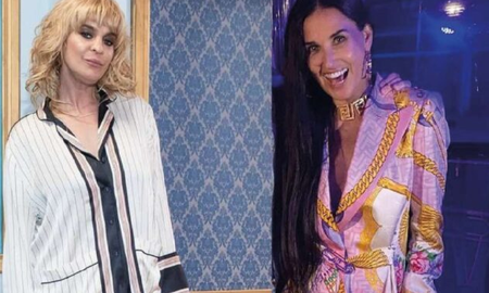 demi moore y leticia bredice imponen el look pijama estampado demi moore y leticia bredice imponen el look pijama estampado