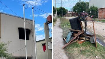 Incendio en barrio Acería: una familia perdió todo