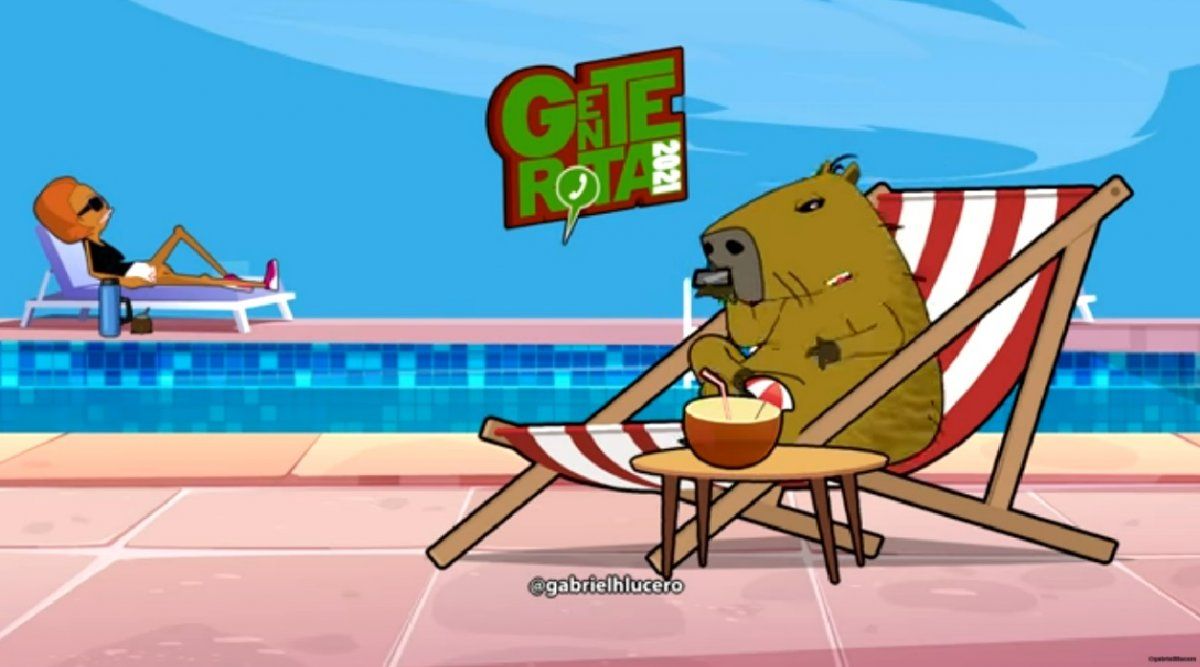 Apareció un video que mezcla a la cheta de Nordelta con los carpinchos