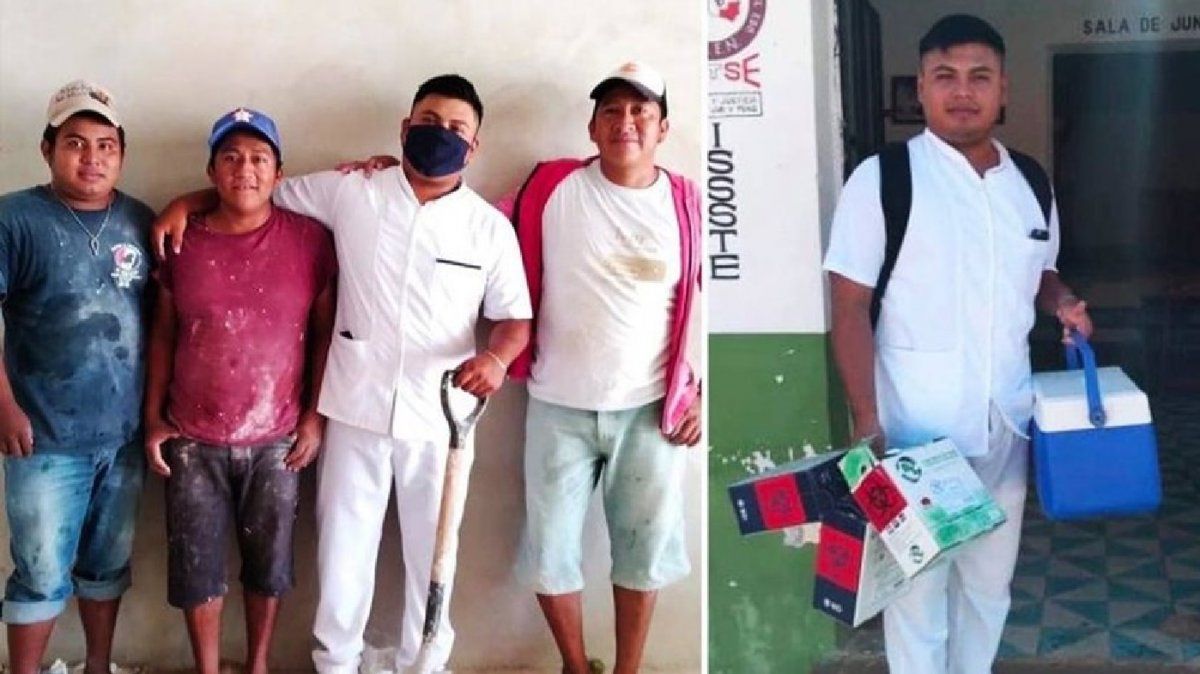 Trabaj&oacute; como alba&ntilde;il, se gradu&oacute; de enfermero y no se olvid&oacute; de los compa&ntilde;eros