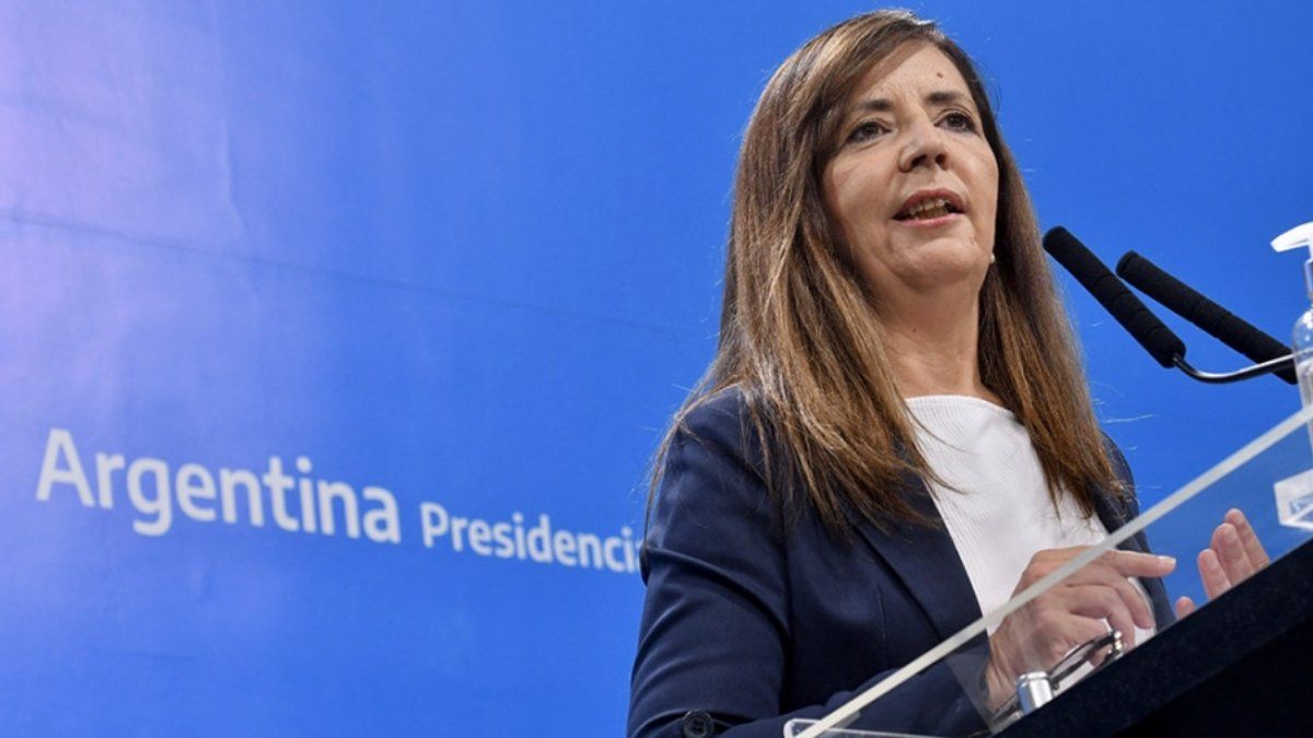 La portavoz de la Presidencia, Gabriela Cerruti.